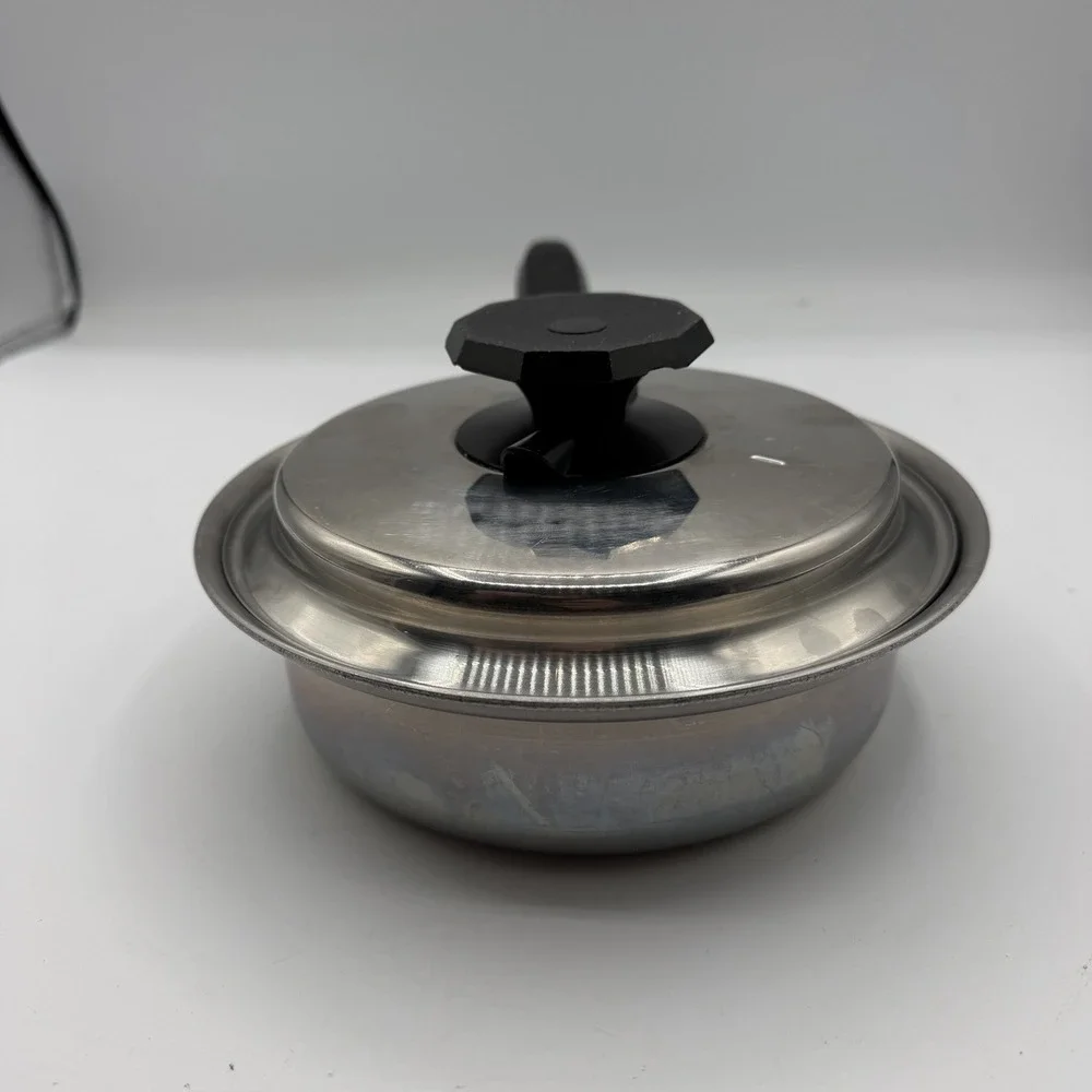 Vintage New Era by Vollrath 1 Qt Saucepan w/ Lid Stainless Steel 5-Ply AL-Core